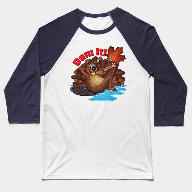 Dam It ! Baseball T-Shirt by Pigeon585